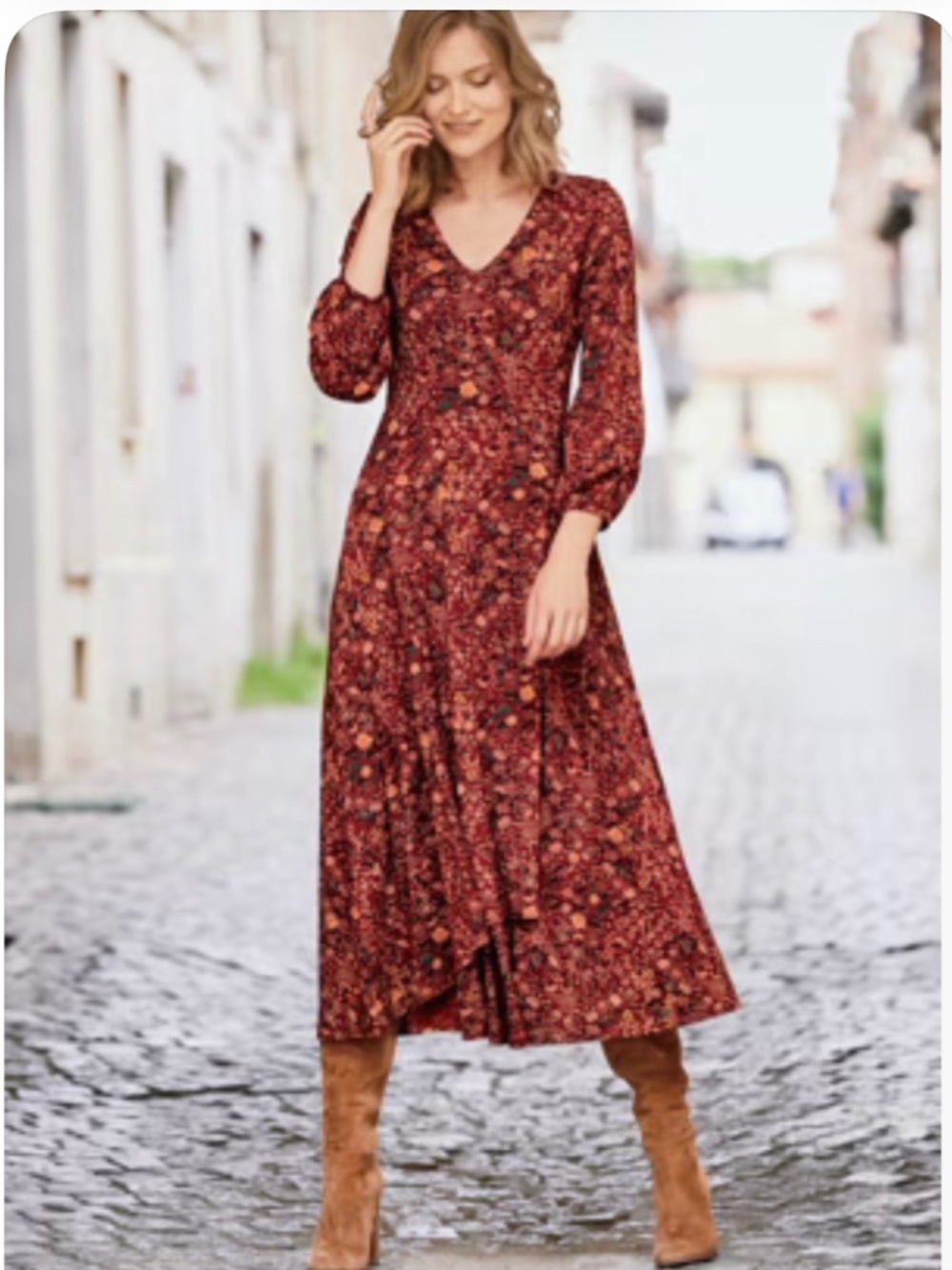 Peruvian Connection Laquer Rose dress XL floral